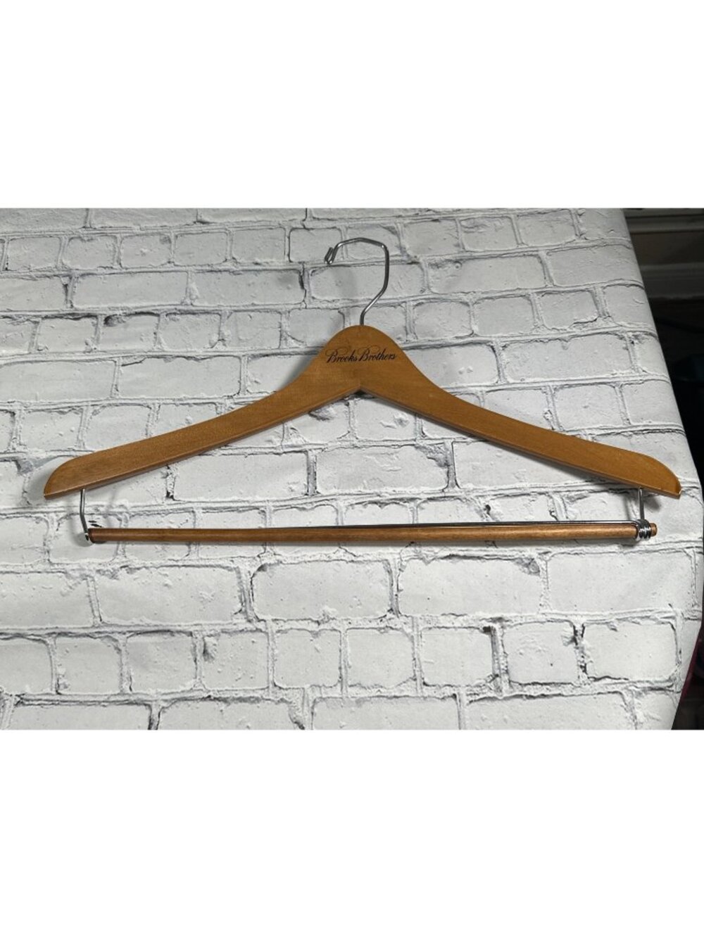 BROOKS BROTHERS Brown Wooden Suit Sport Coat Blazer Jacket Pants Closet Hanger